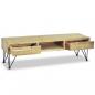 Preview: TV-Schrank 120 x 35 x 35 cm Teak Massiv