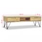 Preview: TV-Schrank 120 x 35 x 35 cm Teak Massiv