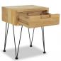 Preview: Nachttisch 40x30x50 cm Massivholz Teak