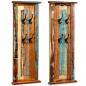 Preview: Wandgarderobe 2 Stk. Altholz Massiv 38x100 cm