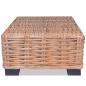 Preview: ARDEBO.de - Couchtisch Natürliches Rattan 45x45x30 cm