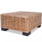 Preview: Couchtisch Natürliches Rattan 45x45x30 cm