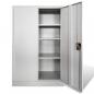 Preview: Aktenschrank 90×40×140 cm Stahl Grau  