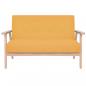 Preview: 2-Sitzer Sofa Stoff Gelb