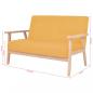 Preview: 2-Sitzer Sofa Stoff Gelb