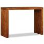 Preview: Konsolentisch Massivholz mit Honigfarbener Politur 110x40x76 cm