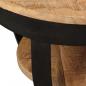 Preview: Couchtisch Raues Massives Mangoholz 65x32 cm