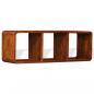 Preview: ARDEBO.de - TV-Schrank Massivholz mit Honigfarbenem Finish 120x30x40 cm