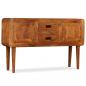 Preview: Sideboard Massivholz mit Honigfarbenem Finish 120x30x75 cm