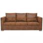 Preview: Sofa 3-Sitzer 191x73x82 cm Wildleder-Optik