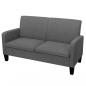 Preview: ARDEBO.de - 2-Sitzersofa 135 x 65 x76 cm Dunkelgrau