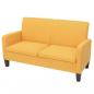 Preview: ARDEBO.de - Sofa 2-Sitzer 135x65x76 cm Gelb