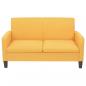 Preview: Sofa 2-Sitzer 135x65x76 cm Gelb