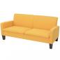 Preview: ARDEBO.de - 3-Sitzersofa 180 x 65 x76 cm Gelb