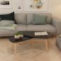 Preview: 2-tlg. Couchtisch-Set Massivholz Kiefer Schwarz