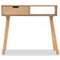 Preview: Konsolentisch Kiefernholz Massiv 80 x 30 x 72 cm Braun