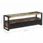 Preview: TV-Schrank Altholz Massiv 120x30x40 cm