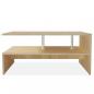 Preview: Couchtisch Holzwerkstoff 90x59x42 cm Eiche