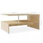 Preview: Couchtisch Holzwerkstoff 90x59x42 cm Eiche