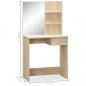 Preview: Schminktisch Holzwerkstoff 75x40x141 cm Eiche