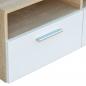 Preview: TV-Schrank Holzwerkstoff 95x35x36 cm Eiche und Weiß