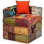 Preview: 2-Sitzer Modularer Pouf Patchwork Stoff