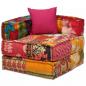 Preview: 2-Sitzer Modularer Pouf Patchwork Stoff