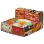 Preview: 3-Sitzer Modularer Pouf Patchwork Stoff