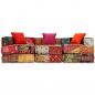 Preview: 3-Sitzer Modularer Pouf Patchwork Stoff