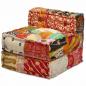 Preview: 3-Sitzer Modularer Pouf Patchwork Stoff 