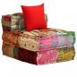 Preview: 3-Sitzer Modularer Pouf Patchwork Stoff 