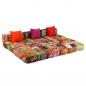 Preview: 3-Sitzer Modularer Pouf Patchwork Stoff 