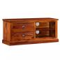 Preview: TV-Schrank Massivholz Palisander 90x30x40 cm