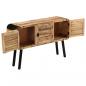 Preview: Sideboard Massivholz Mango 120x30x76 cm