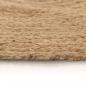 Preview: Teppich Jute Geflochten 120 cm Rund