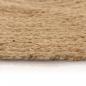 Preview: Teppich Jute Geflochten 150 cm Rund