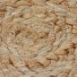 Preview: Teppich Flechtmuster Jute 90 cm Rund