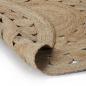 Preview: Teppich Flechtmuster Jute 90 cm Rund