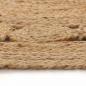 Preview: Teppich Flechtmuster Jute 90 cm Rund