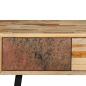 Preview: Konsolentisch Recyceltes Teak Massiv 120 x 30 x 76 cm