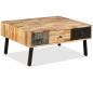 Preview: Couchtisch Recyceltes Massivholz Teak 90x65x40 cm 