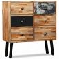 Preview: Beistellschrank mit 6 Schubladen Recyceltes Teakholz 70x30x76cm