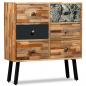 Preview: Beistellschrank mit 6 Schubladen Recyceltes Teakholz 70x30x76cm