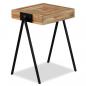 Preview: Beistelltisch Recyceltes Massivholz Teak 