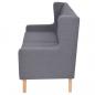 Preview: Sofa 2-Sitzer Stoff Grau