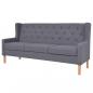 Preview: ARDEBO.de - 3-Sitzer Sofa Stoff Grau