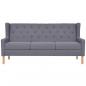 Preview: 3-Sitzer Sofa Stoff Grau