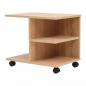 Preview: ARDEBO.de - Beistelltisch mit Rollen 50×35×42 cm Eichenbraun