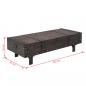 Preview: Couchtisch Massivholz Vintage-Stil 120x55x35 cm