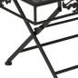 Preview:   Couchtisch Klappbar Vintage-Stil Metall 100x50x45 cm Schwarz